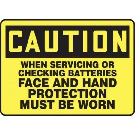 Accuform OSHA CAUTION SAFETY SIGN WHEN MELC662XV MELC662XV